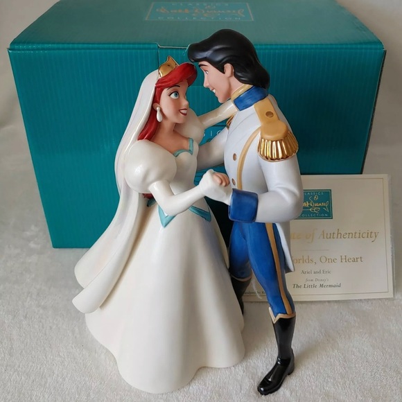 ISO Rare WDCC Two Worlds, One Heart Ariel Eric figurine - Picture 1 of 5